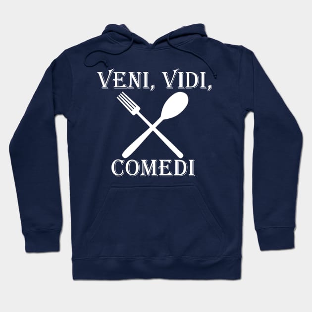 I came I saw I ate Fun Roman Design Hoodie by KVApparelLLC